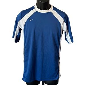 Nike Vintage Youth Large Blue White T Shirt